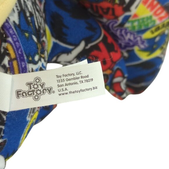 Toy Factory Sonic‎ The Hedgehog Plush Toy 18" Sticker Bomb Design Multicolor - Picture 10 of 15